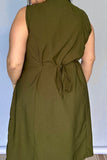 Vestido Vanessa – Midi Regata Ajustável em Viscose Marrant - Naguirre Shop