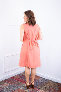Vestido Vanessa – Midi Regata Ajustável em Viscose Marrant - Naguirre Shop