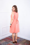 Vestido Vanessa – Midi Regata Ajustável em Viscose Marrant - Naguirre Shop