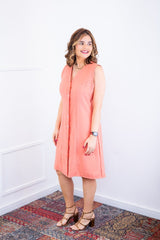 Vestido Vanessa – Midi Regata Ajustável em Viscose Marrant - Naguirre Shop