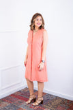 Vestido Vanessa – Midi Regata Ajustável em Viscose Marrant - Naguirre Shop