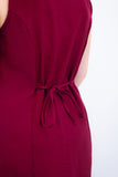 Vestido Vanessa – Midi Regata Ajustável em Viscose Marrant - Naguirre Shop