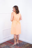 Vestido Vanessa – Midi Regata Ajustável em Viscose Marrant - Naguirre Shop