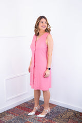 Vestido Vanessa – Midi Regata Ajustável em Viscose Marrant - Naguirre Shop