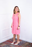 Vestido Vanessa – Midi Regata Ajustável em Viscose Marrant - Naguirre Shop