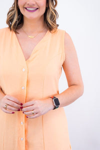 Vestido Vanessa – Midi Regata Ajustável em Viscose Marrant - Naguirre Shop