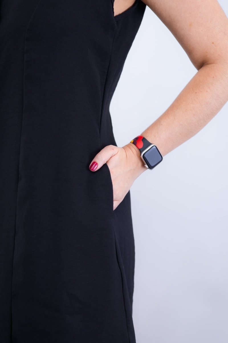 Vestido Vanessa – Midi Regata Ajustável em Viscose Marrant - Naguirre Shop