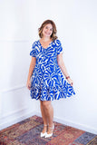 Vestido Verona - Babado Gola V e Manga Curta - Naguirre Shop