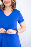 Vestido Verona - Babado Gola V e Manga Curta - Naguirre Shop