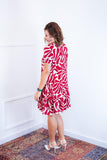 Vestido Verona - Babado Gola V e Manga Curta - Naguirre Shop