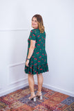 Vestido Verona - Babado Gola V e Manga Curta - Naguirre Shop
