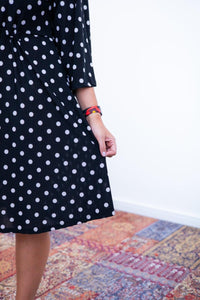 Vestido Virgínia - Midi Ajustável com Manga Morcego em Malha Confort - Naguirre Shop