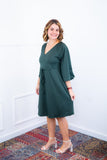 Vestido Virgínia - Midi Ajustável com Manga Morcego em Malha Confort - Naguirre Shop