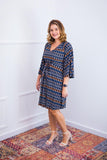 Vestido Virgínia - Midi Ajustável com Manga Morcego em Malha Confort - Naguirre Shop