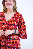 Vestido Virgínia - Midi Ajustável com Manga Morcego em Malha Confort - Naguirre Shop