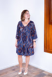 Vestido Virgínia - Midi Ajustável com Manga Morcego em Malha Confort - Naguirre Shop