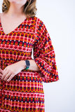 Vestido Virgínia - Midi Ajustável com Manga Morcego em Malha Confort - Naguirre Shop