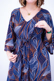 Vestido Virgínia - Midi Ajustável com Manga Morcego em Malha Confort - Naguirre Shop