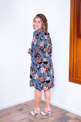 Vestido Virgínia - Midi Ajustável com Manga Morcego em Malha Confort - Naguirre Shop