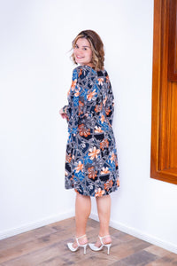 Vestido Virgínia - Midi Ajustável com Manga Morcego em Malha Confort - Naguirre Shop