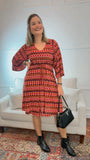 Vestido Virgínia - Midi Ajustável com Manga Morcego em Malha Confort - Naguirre Shop