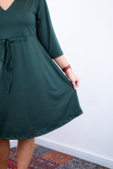 Vestido Virgínia - Midi Ajustável com Manga Morcego em Malha Confort - Naguirre Shop