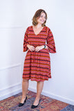 Vestido Virgínia - Midi Ajustável com Manga Morcego em Malha Confort - Naguirre Shop