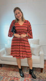 Vestido Virgínia - Midi Ajustável com Manga Morcego em Malha Confort - Naguirre Shop