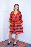 Vestido Virgínia - Midi Ajustável com Manga Morcego em Malha Confort - Naguirre Shop
