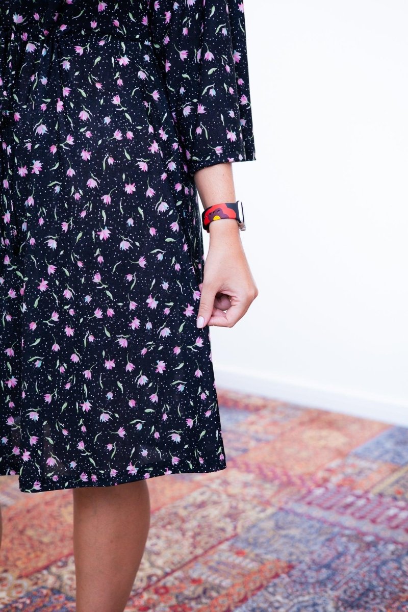 Vestido Virgínia - Midi Ajustável com Manga Morcego em Malha Confort - Naguirre Shop