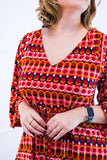 Vestido Virgínia - Midi Ajustável com Manga Morcego em Malha Confort - Naguirre Shop