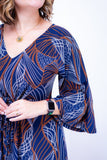 Vestido Virgínia - Midi Ajustável com Manga Morcego em Malha Confort - Naguirre Shop