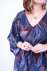Vestido Virgínia - Midi Ajustável com Manga Morcego em Malha Confort - Naguirre Shop