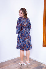 Vestido Virgínia - Midi Ajustável com Manga Morcego em Malha Confort - Naguirre Shop