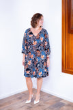 Vestido Virgínia - Midi Ajustável com Manga Morcego em Malha Confort - Naguirre Shop