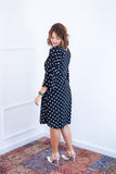 Vestido Virgínia - Midi Ajustável com Manga Morcego em Malha Confort - Naguirre Shop