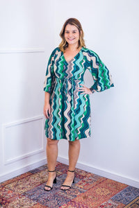 Vestido Virgínia - Midi Ajustável com Manga Morcego em Malha Confort - Naguirre Shop