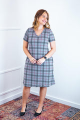 Vestido Yasmin - Lãzinha Evasê Decote V - Naguirre Shop