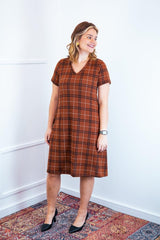 Vestido Yasmin - Lãzinha Evasê Decote V - Naguirre Shop