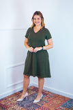 Vestido Yasmin - Lãzinha Evasê Decote V - Naguirre Shop