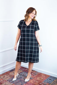 Vestido Yasmin - Lãzinha Evasê Decote V - Naguirre Shop