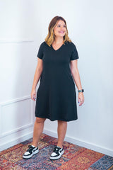 Vestido Yasmin - Lãzinha Evasê Decote V - Naguirre Shop