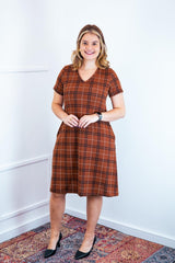 Vestido Yasmin - Lãzinha Evasê Decote V - Naguirre Shop