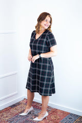 Vestido Yasmin - Lãzinha Evasê Decote V - Naguirre Shop