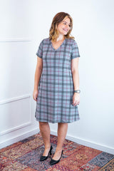 Vestido Yasmin - Lãzinha Evasê Decote V - Naguirre Shop