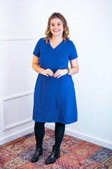 Vestido Yasmin - Lãzinha Evasê Decote V - Naguirre Shop