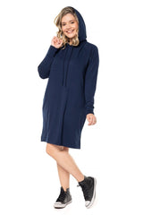 Vestido Vancouver - Midi com Capuz em Moletinho - Naguirre Shop