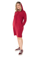 Vestido Vancouver - Midi com Capuz em Moletinho - Naguirre Shop