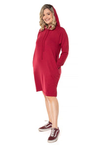 Vestido Vancouver - Midi com Capuz em Moletinho - Naguirre Shop