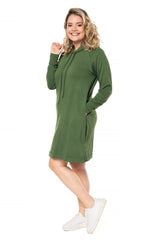 Vestido Vancouver - Midi com Capuz em Moletinho - Naguirre Shop